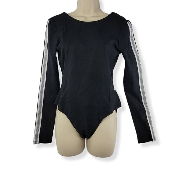 Material Girl Black BodySuit Large Jrs. - Picture 1 of 3